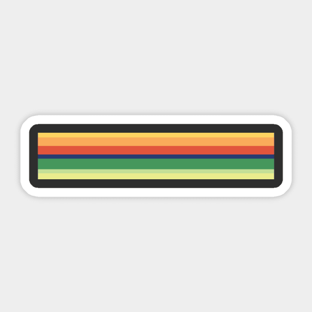 13th Doctor Who Striped Shirt Sticker by Natural 20 Shirts
